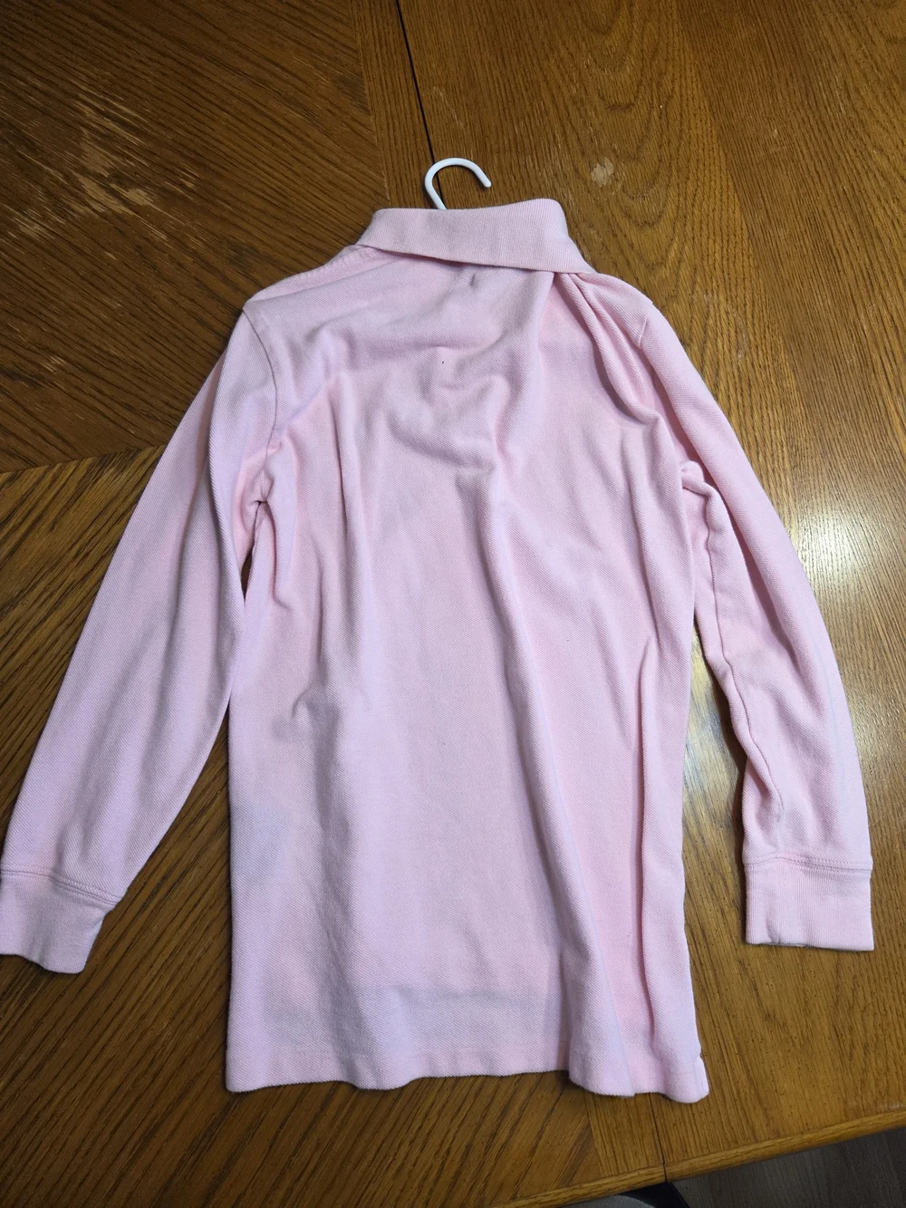 Ralph Lauren Pink Long-Sleeve Polo Shirt for Kids